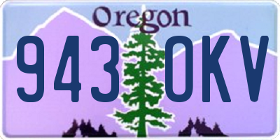 OR license plate 943OKV