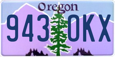 OR license plate 943OKX