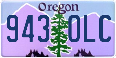 OR license plate 943OLC