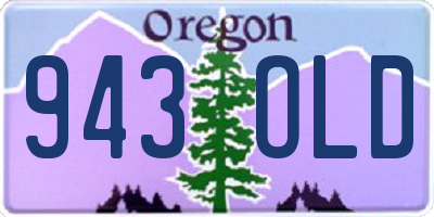 OR license plate 943OLD