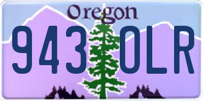 OR license plate 943OLR