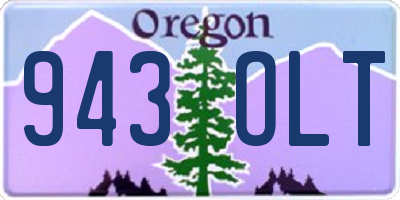 OR license plate 943OLT