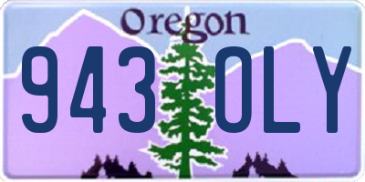 OR license plate 943OLY