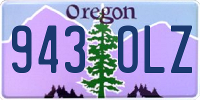 OR license plate 943OLZ