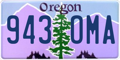 OR license plate 943OMA
