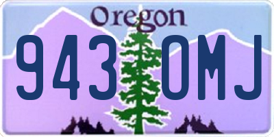 OR license plate 943OMJ
