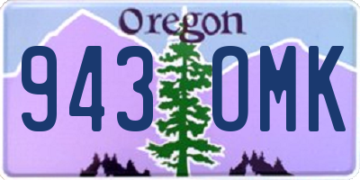 OR license plate 943OMK
