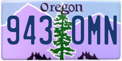 OR license plate 943OMN