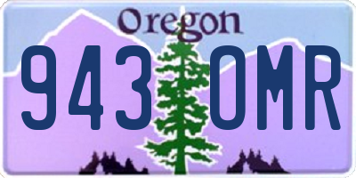 OR license plate 943OMR