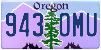 OR license plate 943OMU