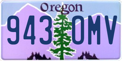 OR license plate 943OMV