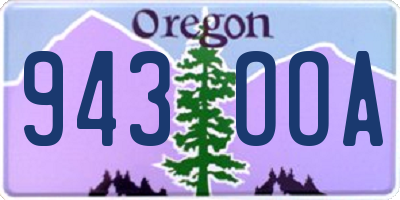 OR license plate 943OOA