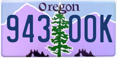 OR license plate 943OOK