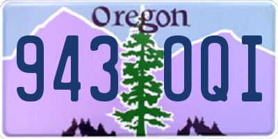 OR license plate 943OQI