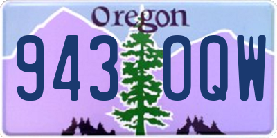 OR license plate 943OQW