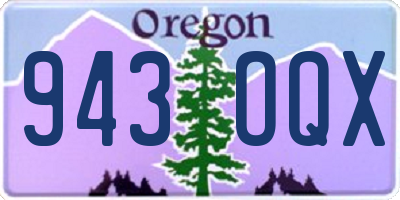 OR license plate 943OQX