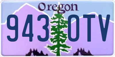 OR license plate 943OTV