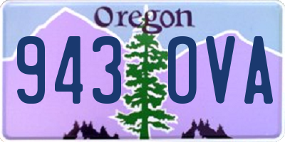 OR license plate 943OVA