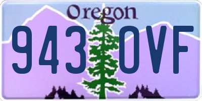 OR license plate 943OVF