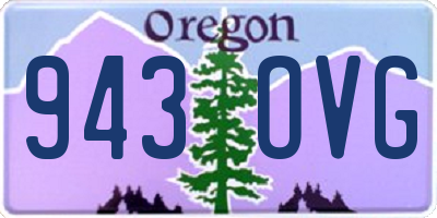 OR license plate 943OVG