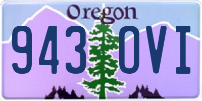 OR license plate 943OVI