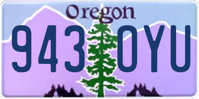 OR license plate 943OYU