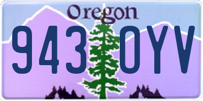 OR license plate 943OYV