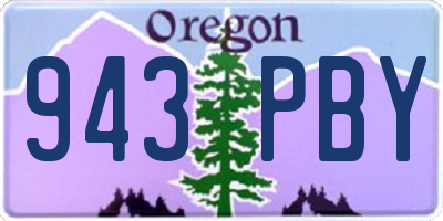 OR license plate 943PBY