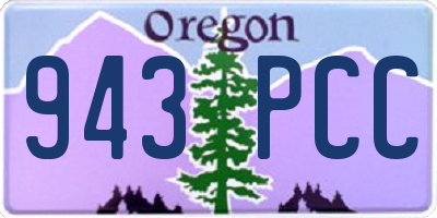 OR license plate 943PCC
