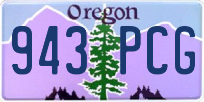 OR license plate 943PCG