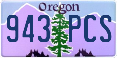 OR license plate 943PCS