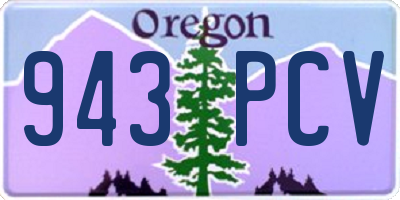 OR license plate 943PCV