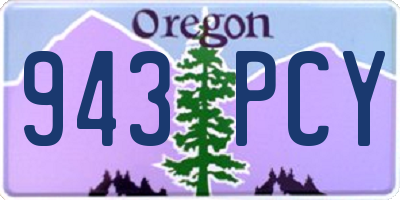 OR license plate 943PCY