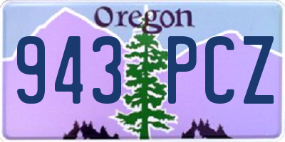 OR license plate 943PCZ