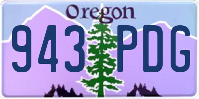 OR license plate 943PDG