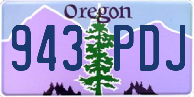 OR license plate 943PDJ