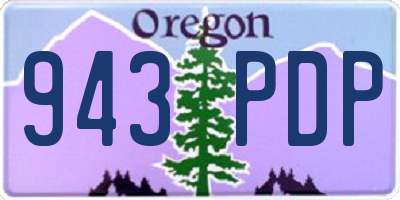 OR license plate 943PDP