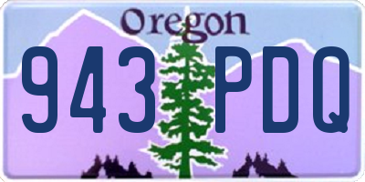 OR license plate 943PDQ