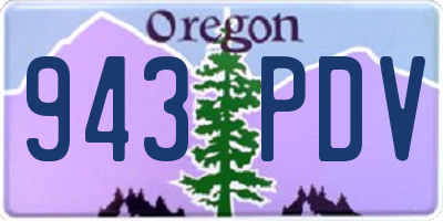OR license plate 943PDV