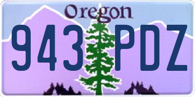 OR license plate 943PDZ