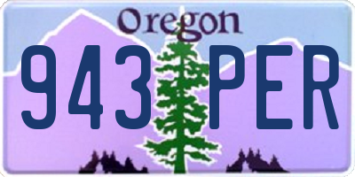 OR license plate 943PER