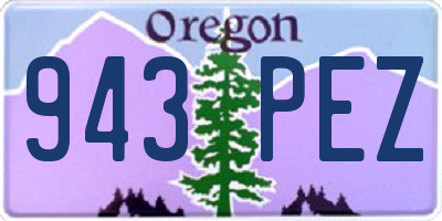 OR license plate 943PEZ