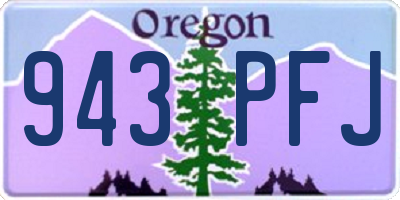 OR license plate 943PFJ