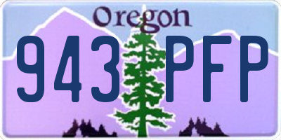 OR license plate 943PFP