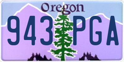 OR license plate 943PGA
