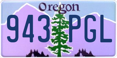 OR license plate 943PGL