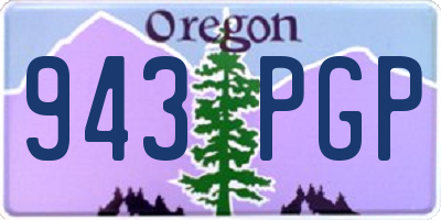 OR license plate 943PGP
