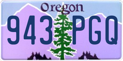 OR license plate 943PGQ