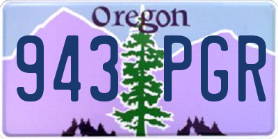 OR license plate 943PGR