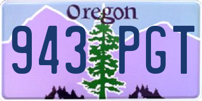 OR license plate 943PGT